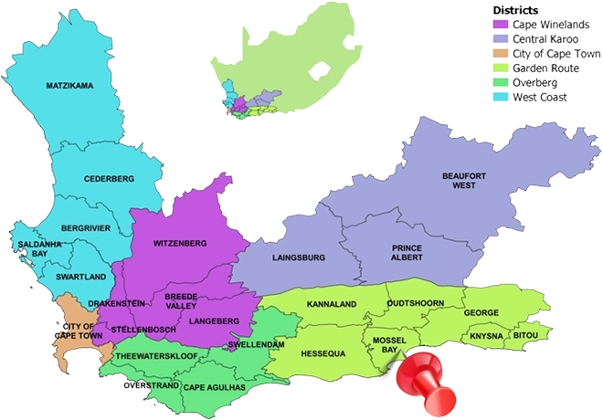 Map of the Western Cape